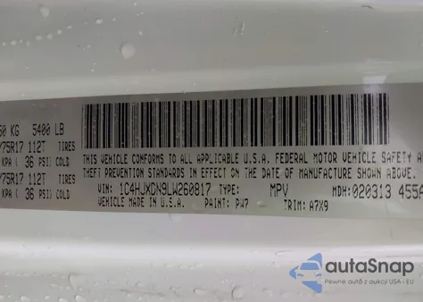 2020 Jeep Wrangler Unlimited Sport S 4X4 из США, поврежденный, VIN 1C4HJXDN9LW260817